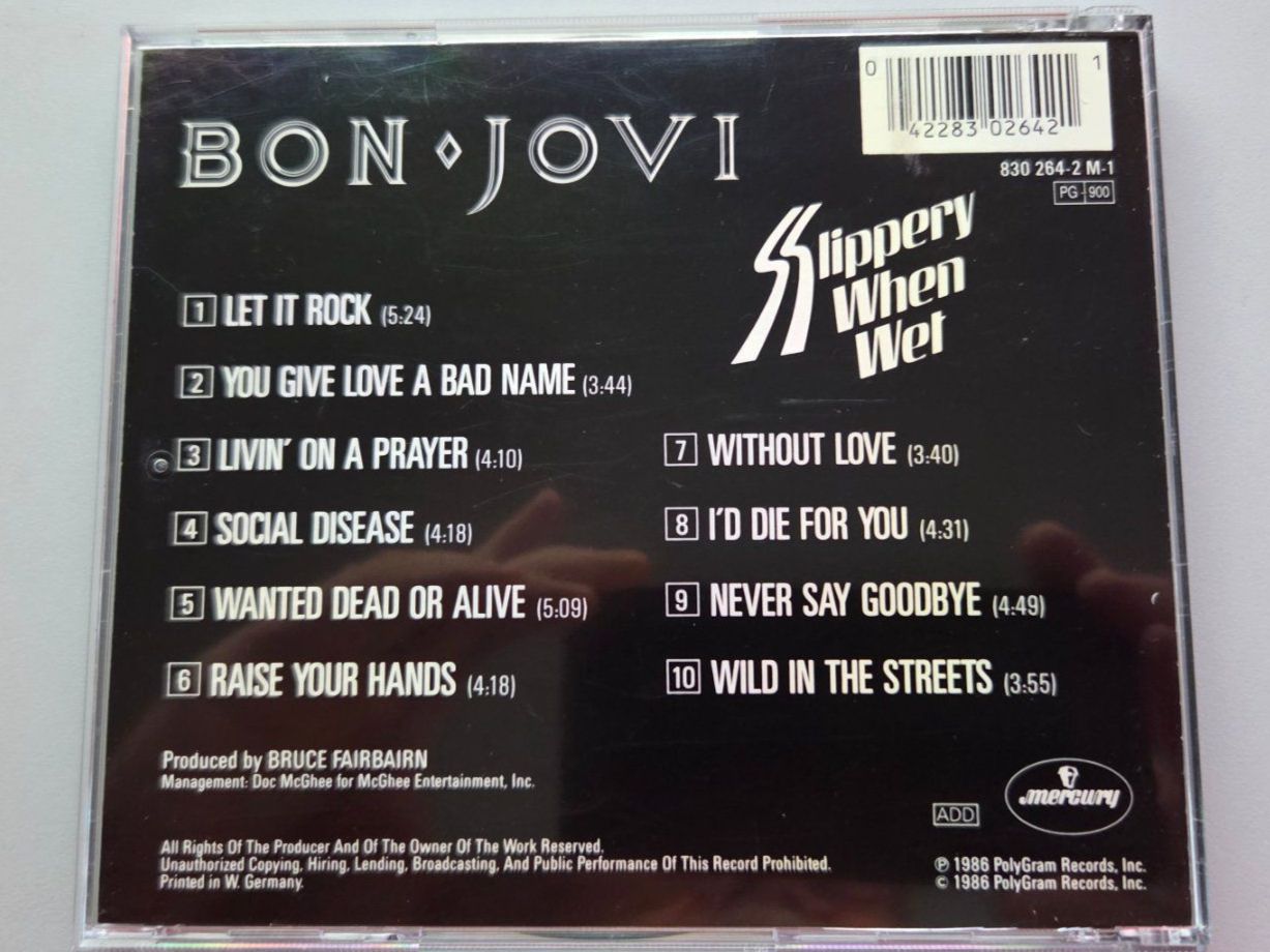 CD: CD BON JOVI - Slippery When Wet – Usato da Schaffhausen venduto da Kellerrassel 1