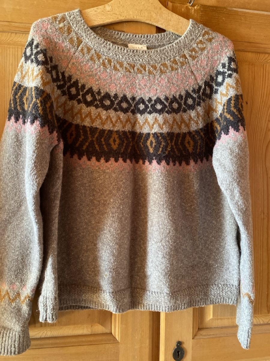 Vila Maglioni & Felpe: Winter-Pulli Damen Grösse Lgrau gemustert, VILA – Usato da Amden venduto da stewa03