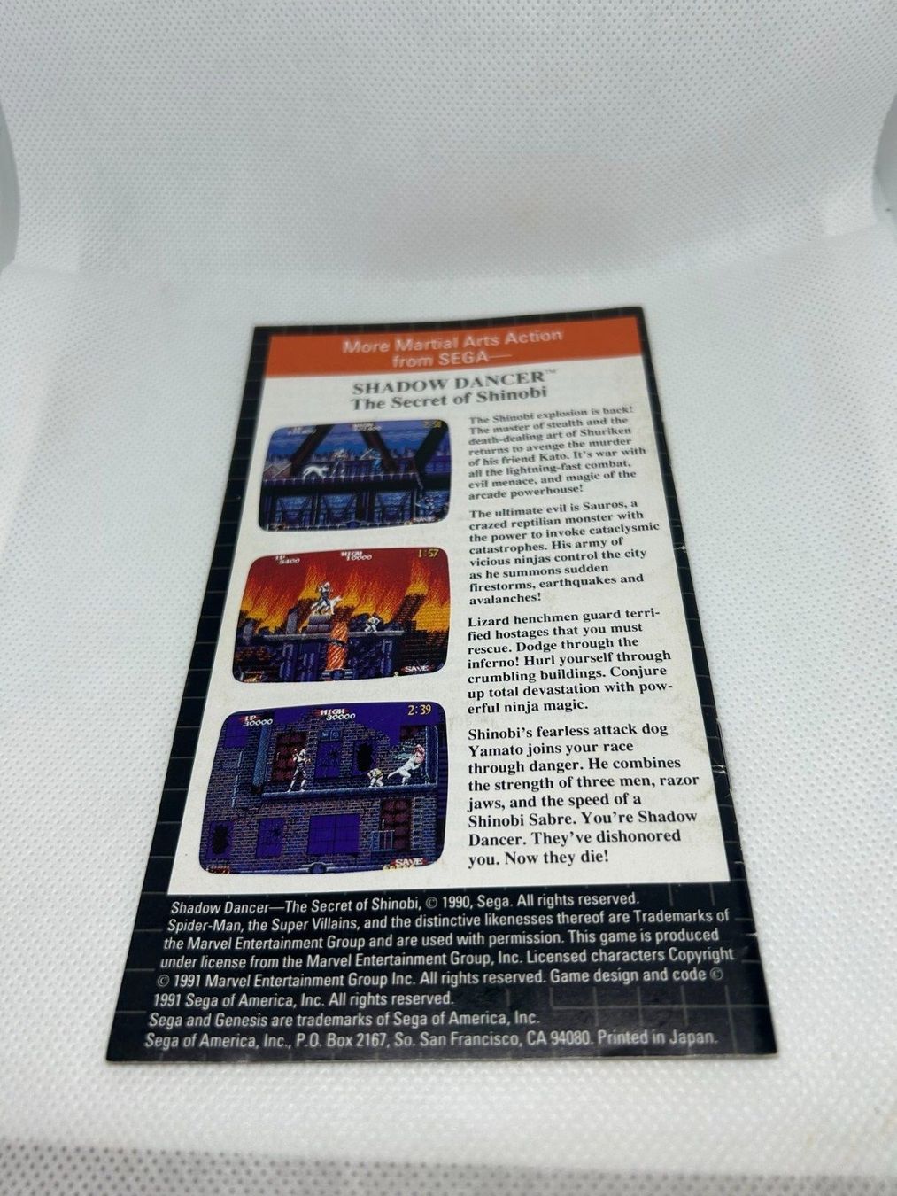 Sega Spiele: Spider-Man booklet Sega Genesis – Gebraucht aus Lausanne von Retro-geek 1