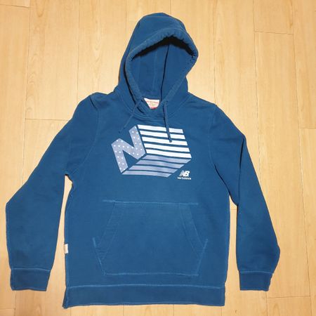 New Balance Sweat Hoodie, Gr. M Blau/Turquoise NB