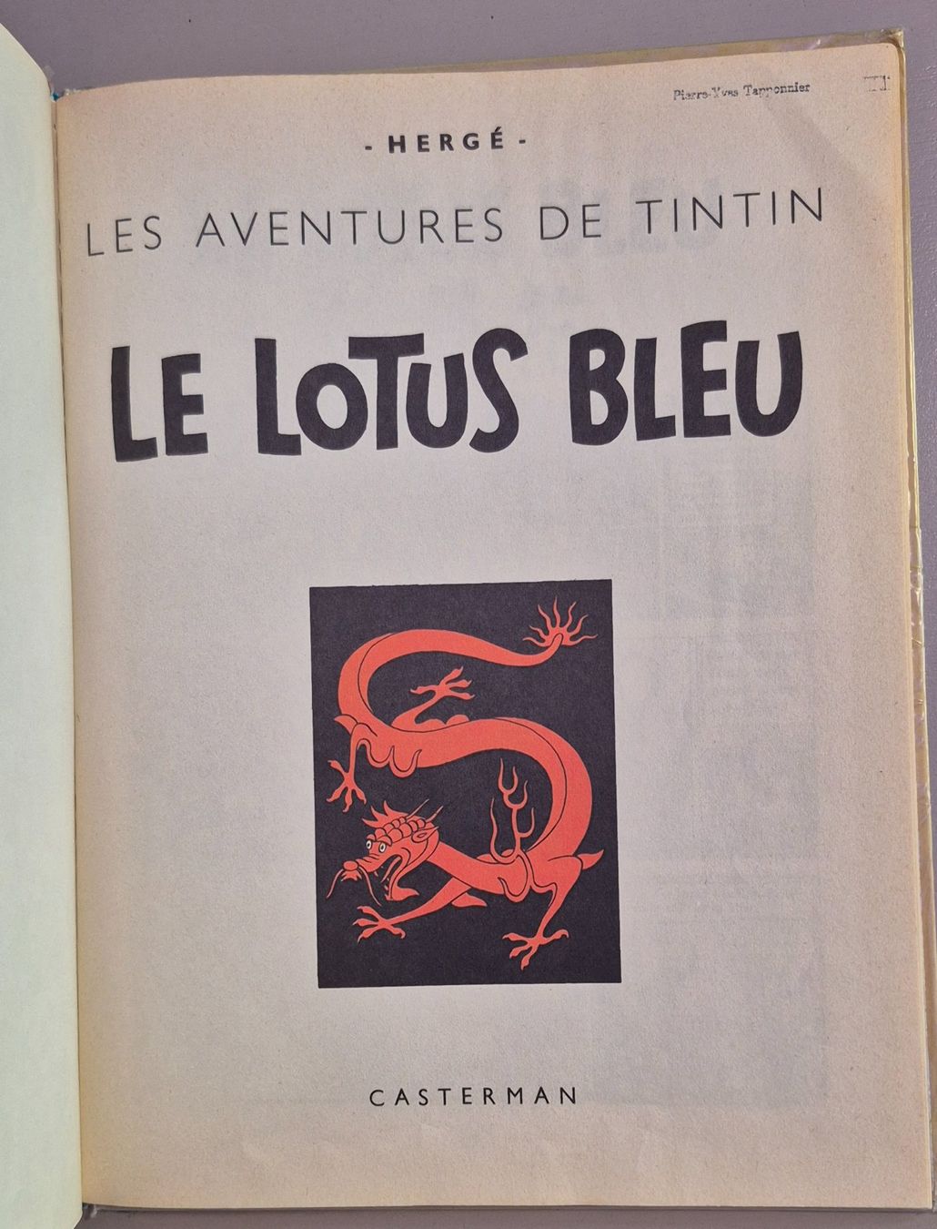 Comics: Tintin - Le Lotus Bleu - 1966 – Gebraucht aus Grand-Lancy von loi_599y 2