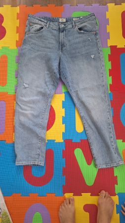 Boyfriend Jeans, hellblaue Waschung, Gr. 42, Top Zustand!