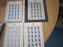 1966 schöne Blöcke Lichtenstein Serie