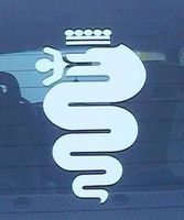 Alfa Schlange  Logos  Aufkleber