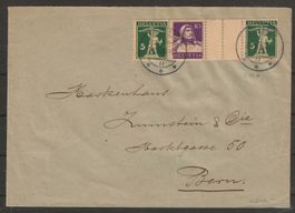 1934: Zwischensteg Nr. S42z auf Brief : KP 2500.--