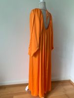 Sommerkleid Gr. XS/S orange Rückenausschnitt,Midikleid 34/36