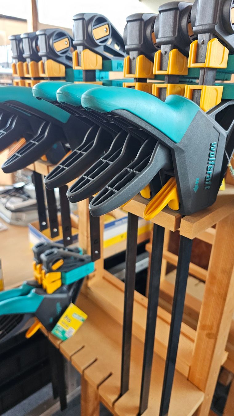 Wolfcraft Tutti gli attrezzi: Einhandzwinge EHZ PRO 100 - 700 mm – Nuovo e nell'imballaggio originale da Koppigen venduto da Bracher_Mail-House 5