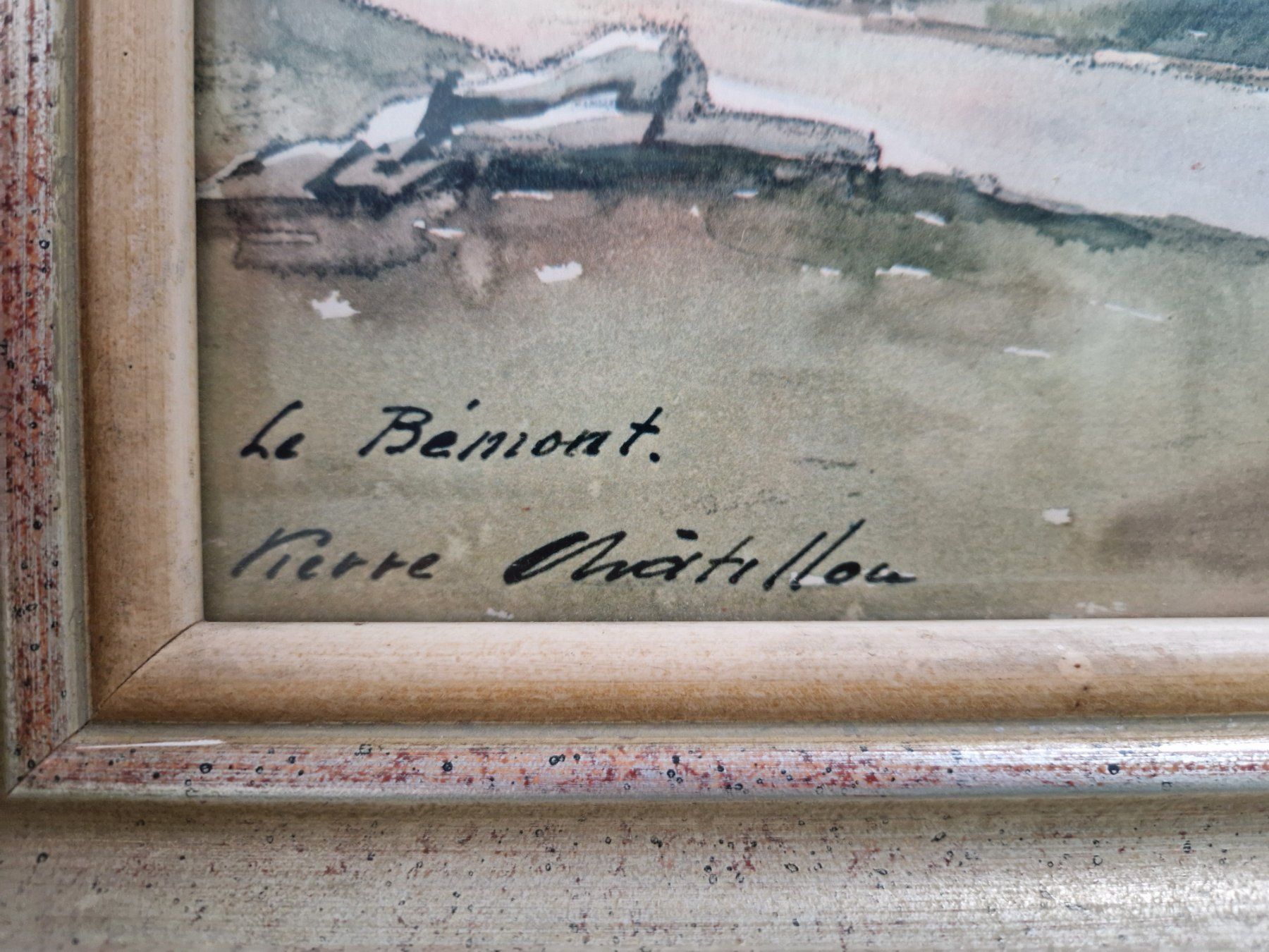 Dipinti: Aquarelle / Aquarell Pierre Châtillon " Le Bémiont" – Usato da Villarepos venduto da Discorine07 3