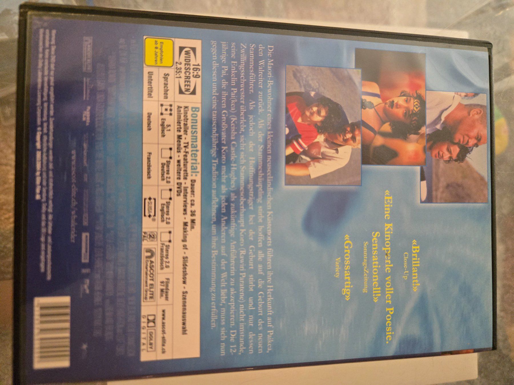 Tutti i DVDs: Whale Rider DVD – Usato da Bussigny venduto da Kfdlt 1