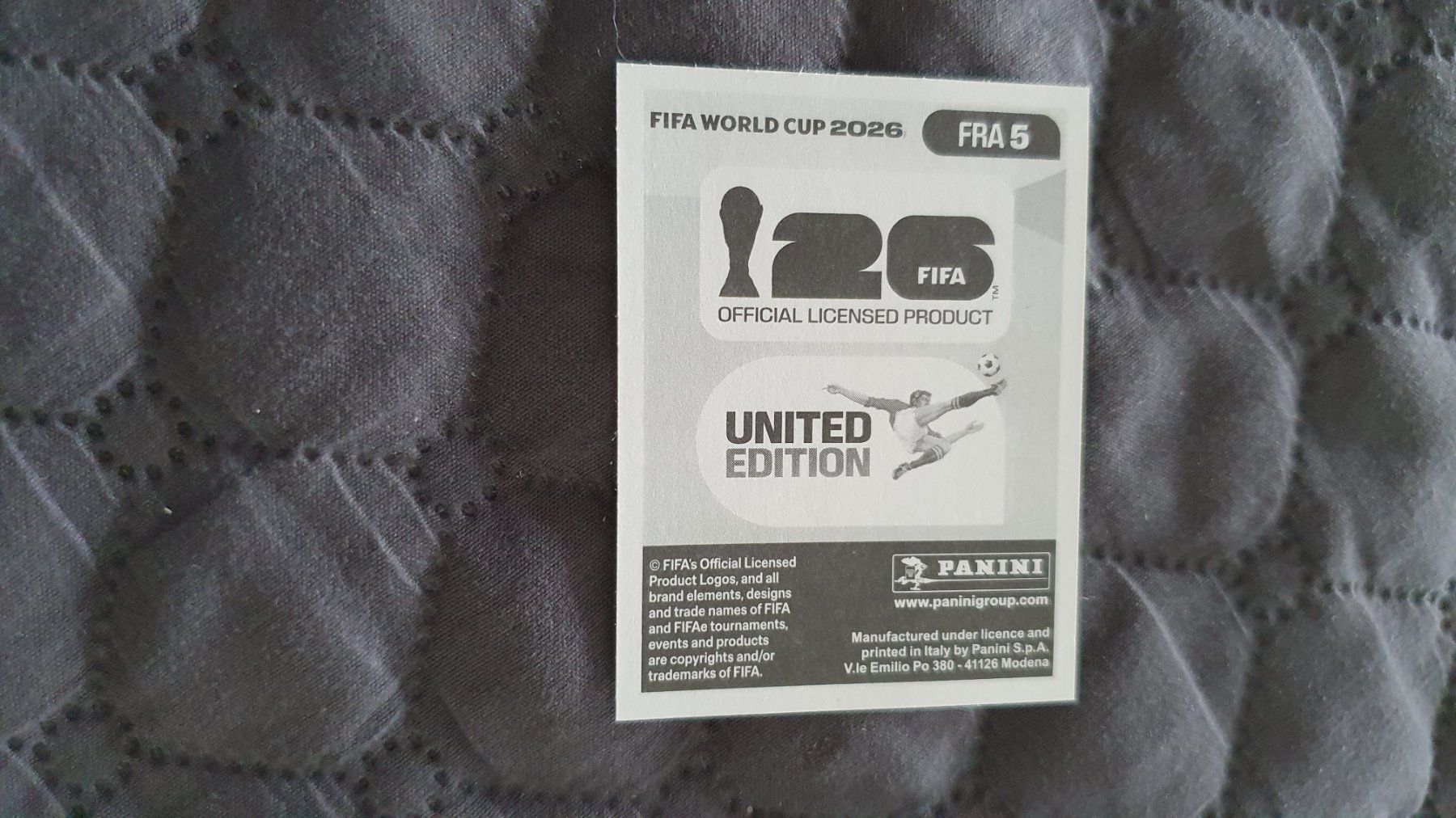 Panini Sammelbilder & Trading cards: Panini Sticker WM 2026 - FRA 5 – Neu (gemäss Beschreibung) aus Beromünster von boeggy 1