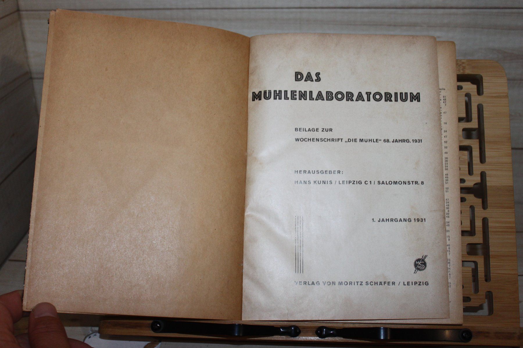 Riviste & Magazine: Das Mühlenlaboratorium - Beilage zur Wochenzeitschrift – Usato da Kaden venduto da Buchantiquariat