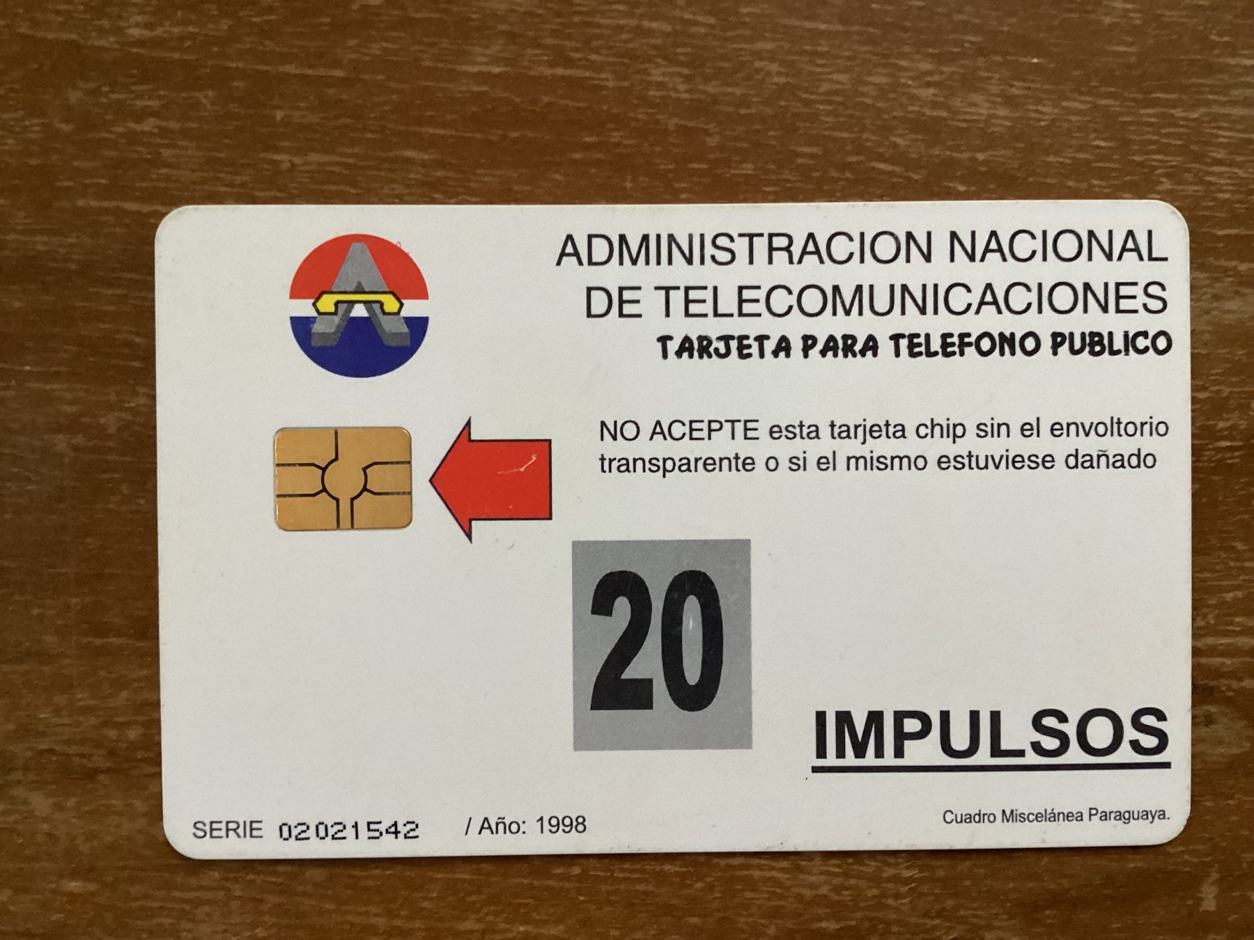 Telefon- & Taxkarten: Telefonkarte Paraguay – Gebraucht aus Zürich von tol_b7c7 1