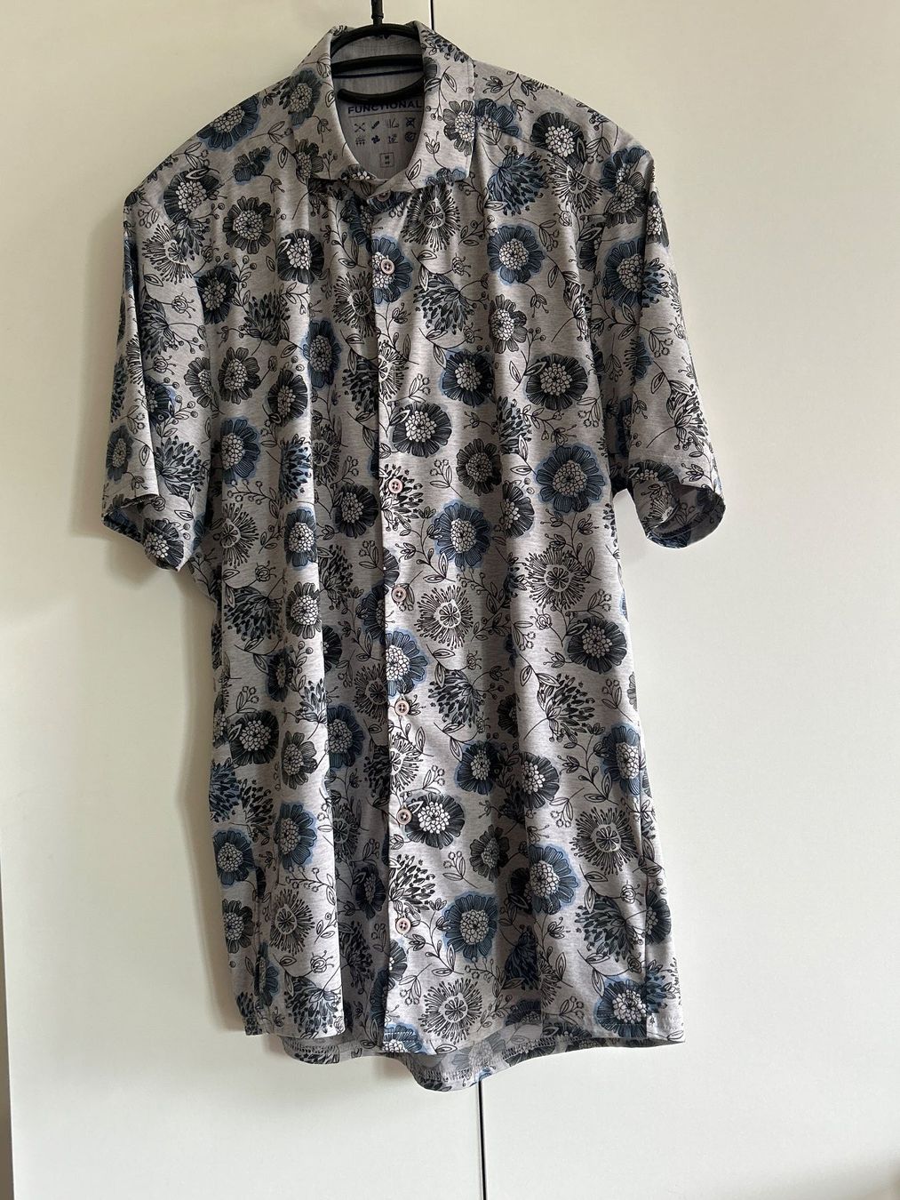 Camicie: Kurzarmhemd grau mit Muster Pure by Hatico Functional Gr. 40 – Usato da Brunnen venduto da Nala2929 2