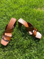 ZARA Leder Sandalen Gr. 42 Sommerliche Freizeitschuhe ☀️