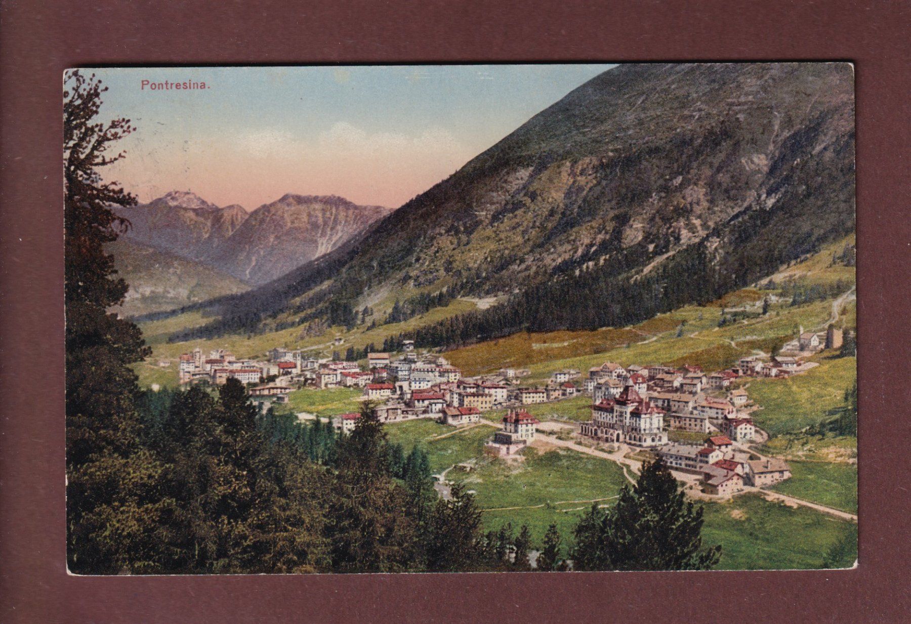 Ansichtskarten: PONTRESINA - 1927 – Gebraucht aus Pully von nicecards-shop