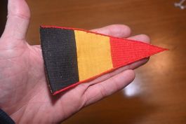 VINTAGE Patch BADGE Belgien dreieckig AUFNÄHER