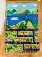 Tapis enfant ville, circuit voiture, taille 120x80 cm