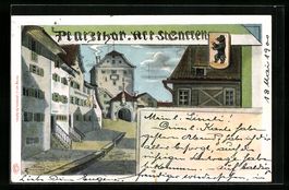 Alt-St. Gallen, Platzthor, Wappen, 1900