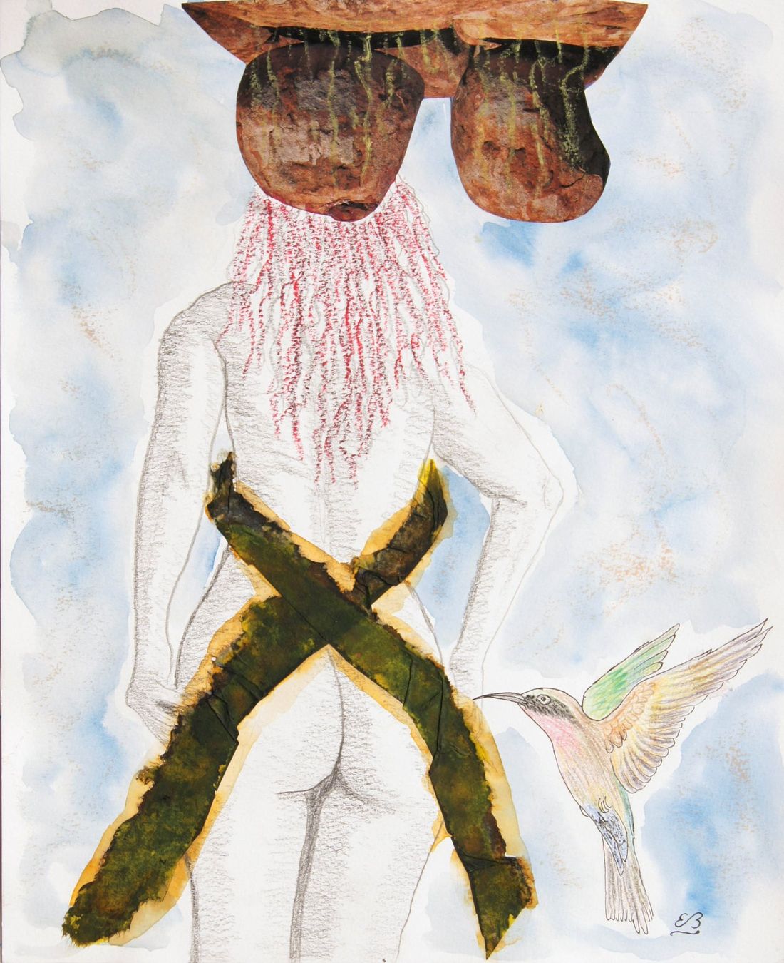 Dipinti: Aquarell Block mit surrealen Collagen – Nuovo (secondo la descrizione) da Fribourg venduto da erw_68dx 8