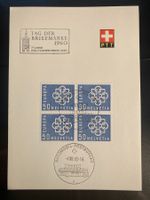 Schweiz 1960 Automobilpost Tag der Briefmarke Bögli 4er CEPT