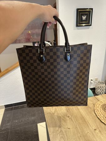 Borsa Louis Vuitton Damier Ebene Tote in buone condizioni