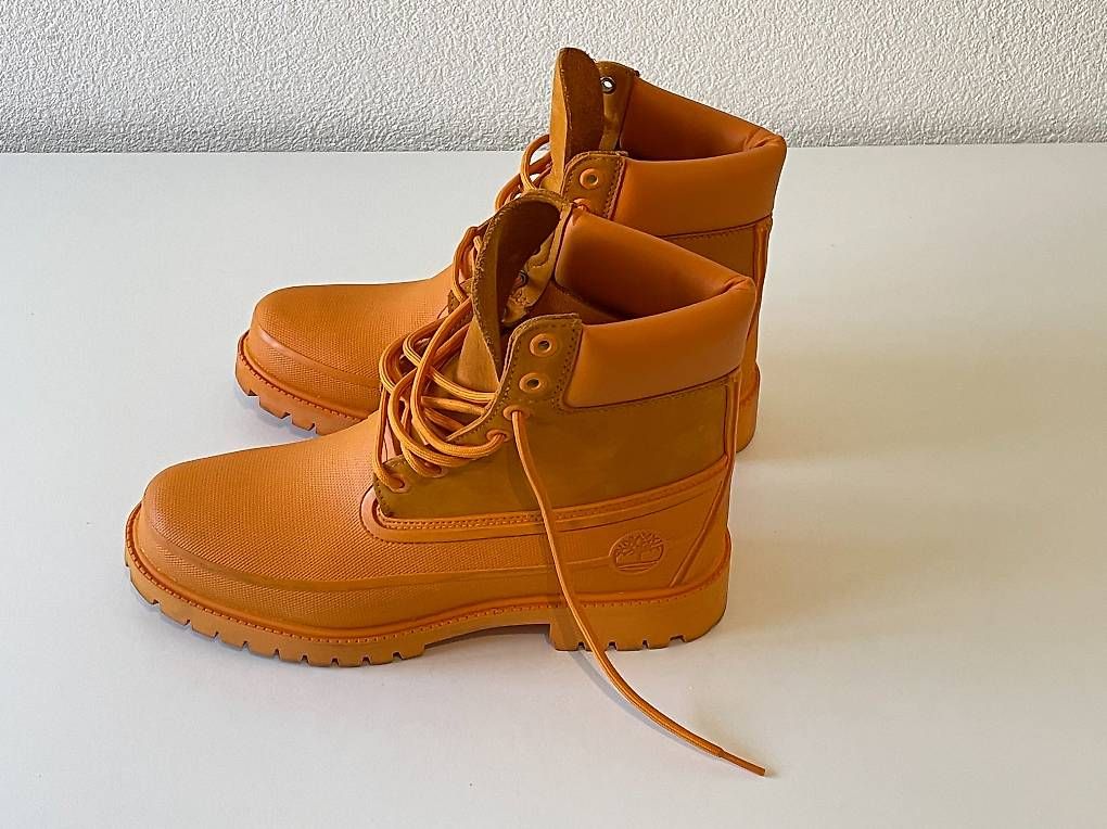 Scarpe da uomo: Timberland 6-Inch Premium - Chaussures Oranges – Usato da Gland venduto da Khazmur1 1