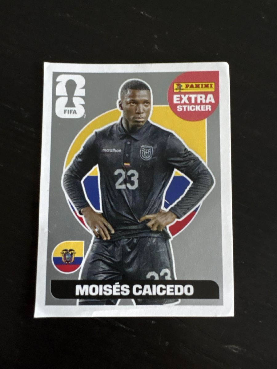 Panini Carte collezionabili: Extra Sticker Panini WM 2026 silber Moisés Caicedo – Nuovo (secondo la descrizione) da Bellach venduto da Fschoenbaechler