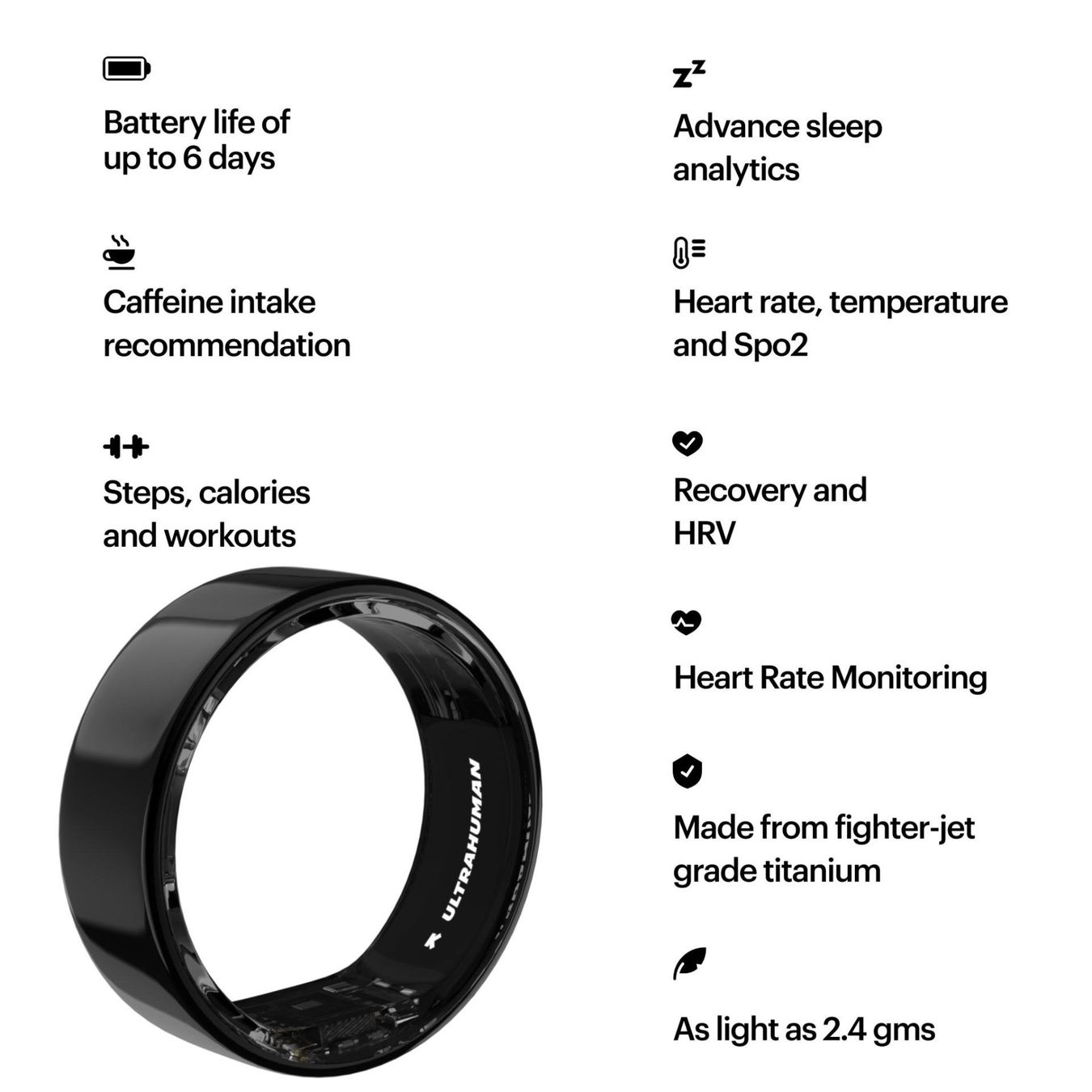 Anelli: Ultrahuman AIR Kit mit Ring Grösse/Farbmuster und Kauf-Code – Nuovo e nell'imballaggio originale da Escholzmatt venduto da Swissman67 4
