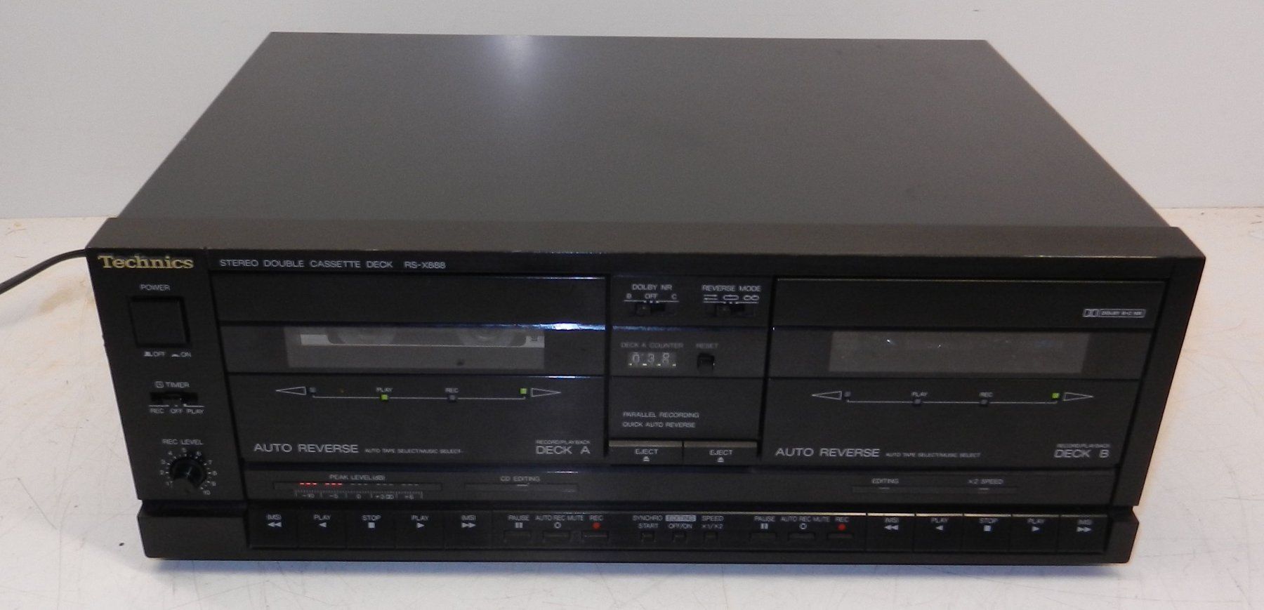 Technics Aufnahmegeräte: Technics Doppel-Tape-Deck RS-X888 – Gebraucht aus Männedorf von livesteam