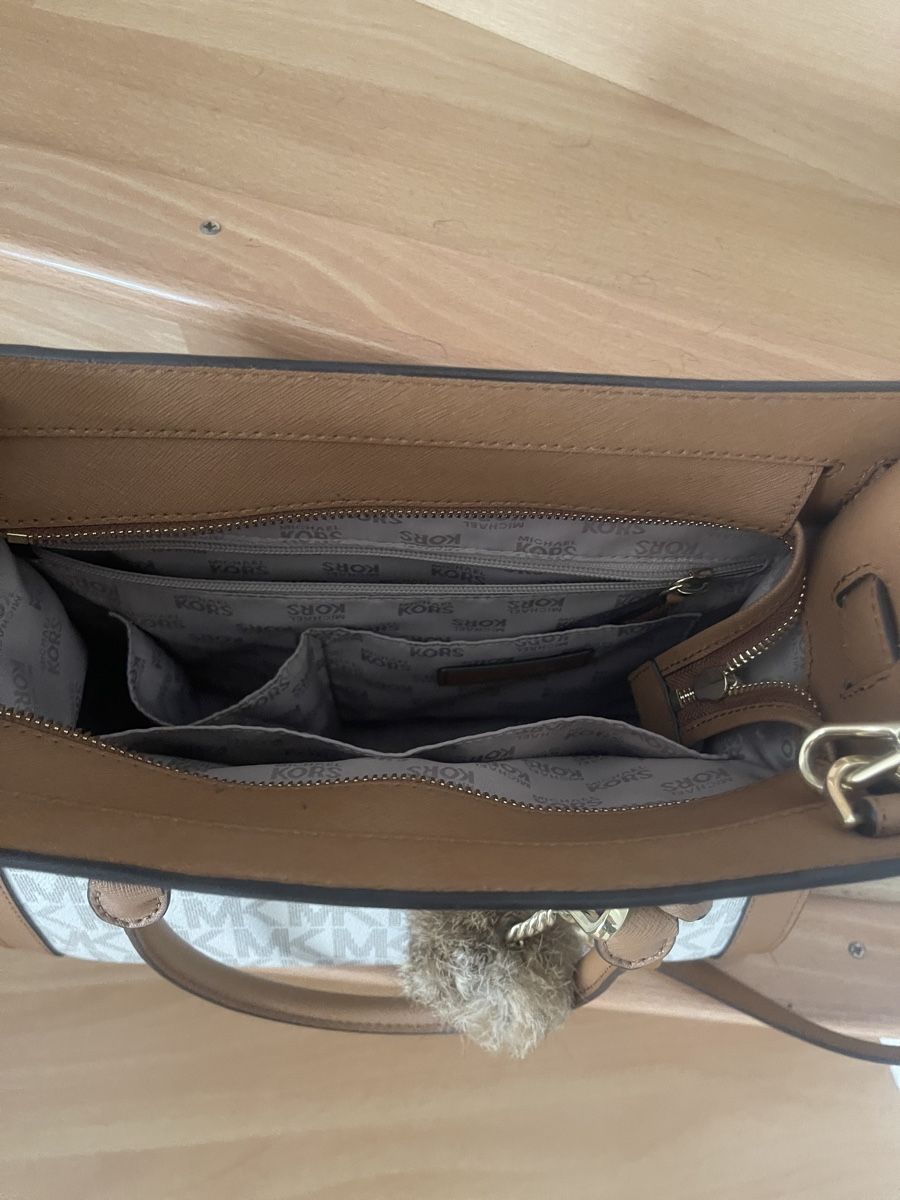 Michael Kors Borse da donna: Tasche Michael Kors Logo Beige Leder Damen – Usato da Gossau ZH venduto da Smarea 2