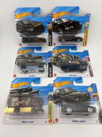 6 Hot Wheels BLACK Nissan Skyline, Chevy, Maserati Mix 65
