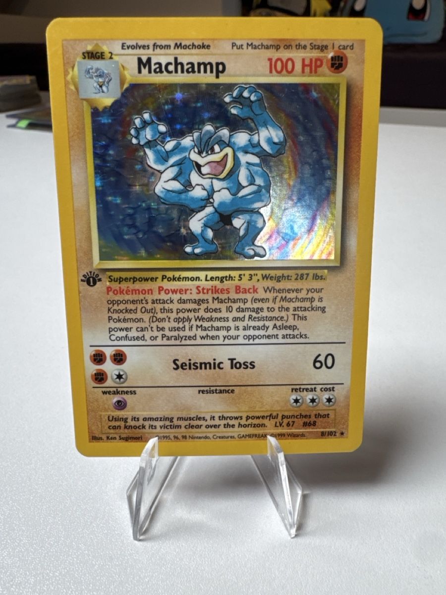 Pokémon Carte collezionabili: Pokémon Machamp 8/102 Holo 1.Edition – Usato da Zuzwil SG venduto da Kresh92