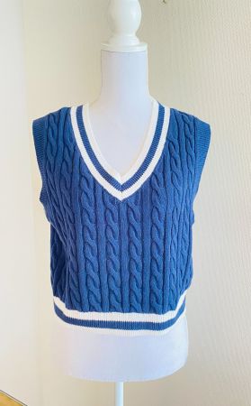 HOLLISTER: Baumwoll-Pullover/Pullunder, S, Blau