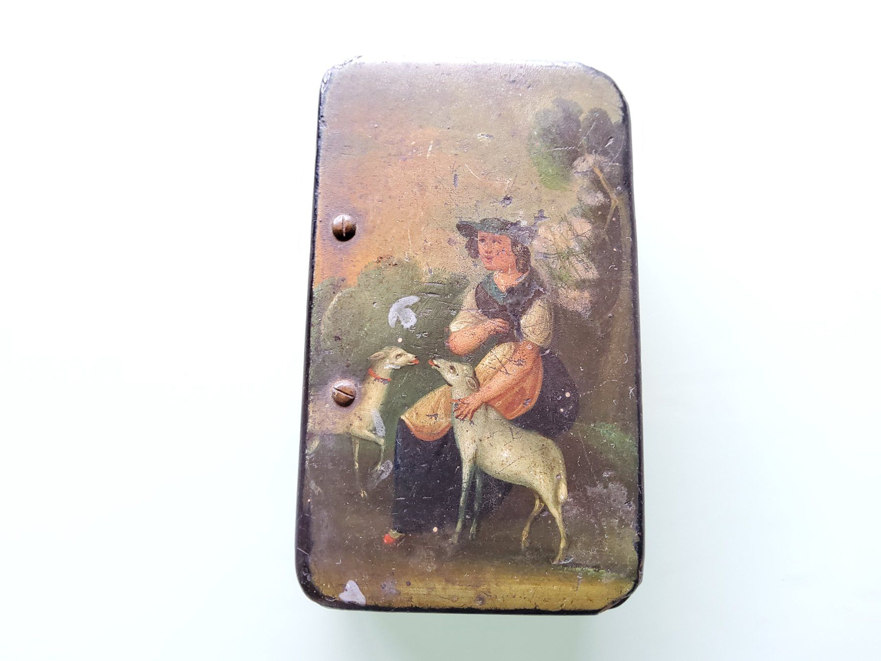 Dosen: Très antique boite peinte  – Gebraucht aus Malleray von Broc-Mo 1