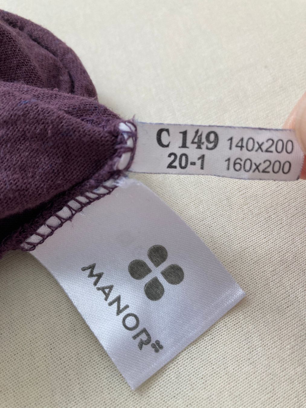 Manor Biancheria da letto: Linge de lit coton Manor 140x200cm violet – Usato da Biel/Bienne venduto da almercaa 2