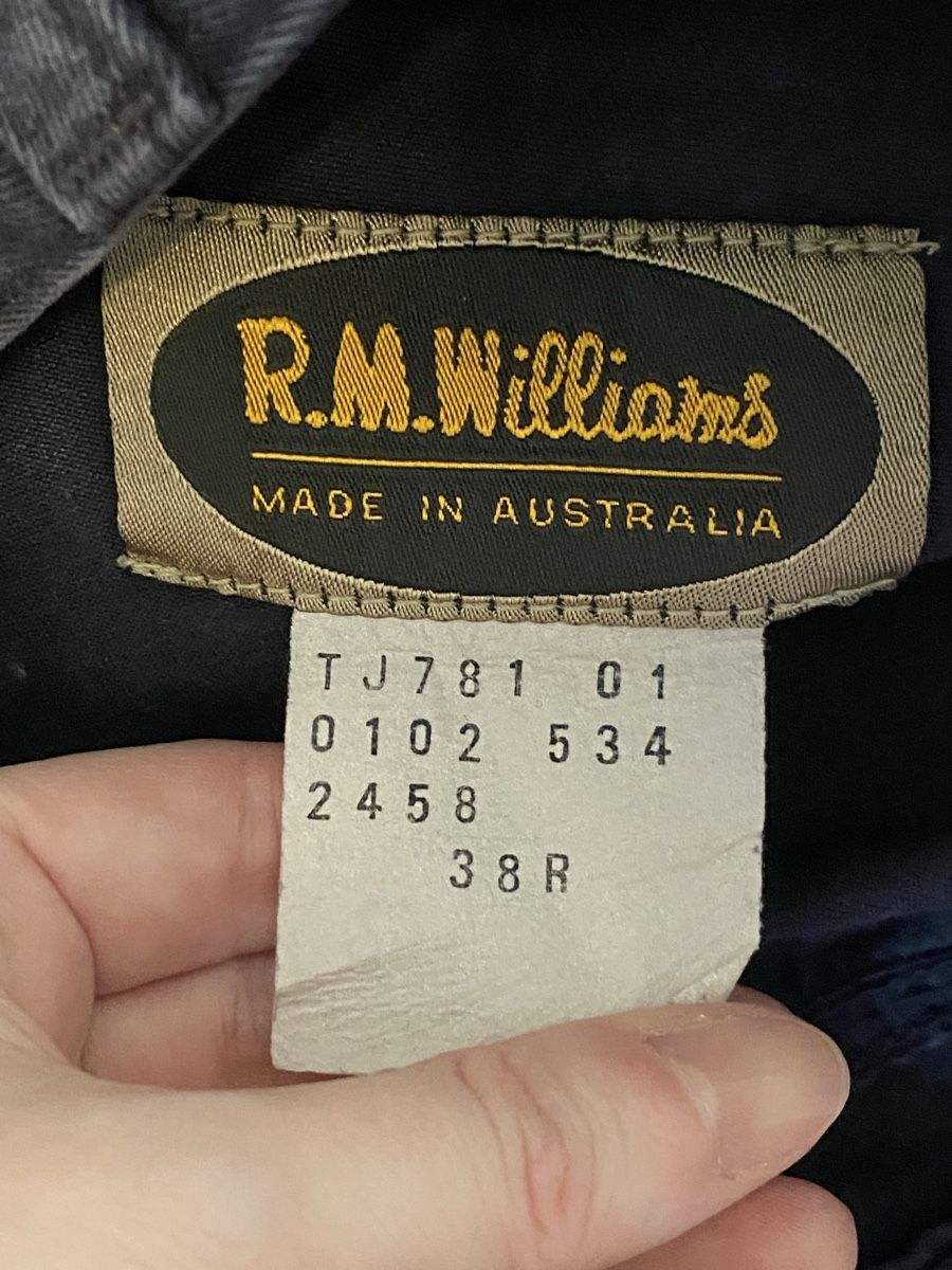 Pantaloni: R.M. Williams Herren Hose, Blaugrau, Grösse 38 – Nuovo (secondo la descrizione) da Böbikon venduto da Kathi3000_ 4