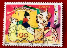  Nr.1052 Clown mut Requisiten  GESTEMPELT  2002   