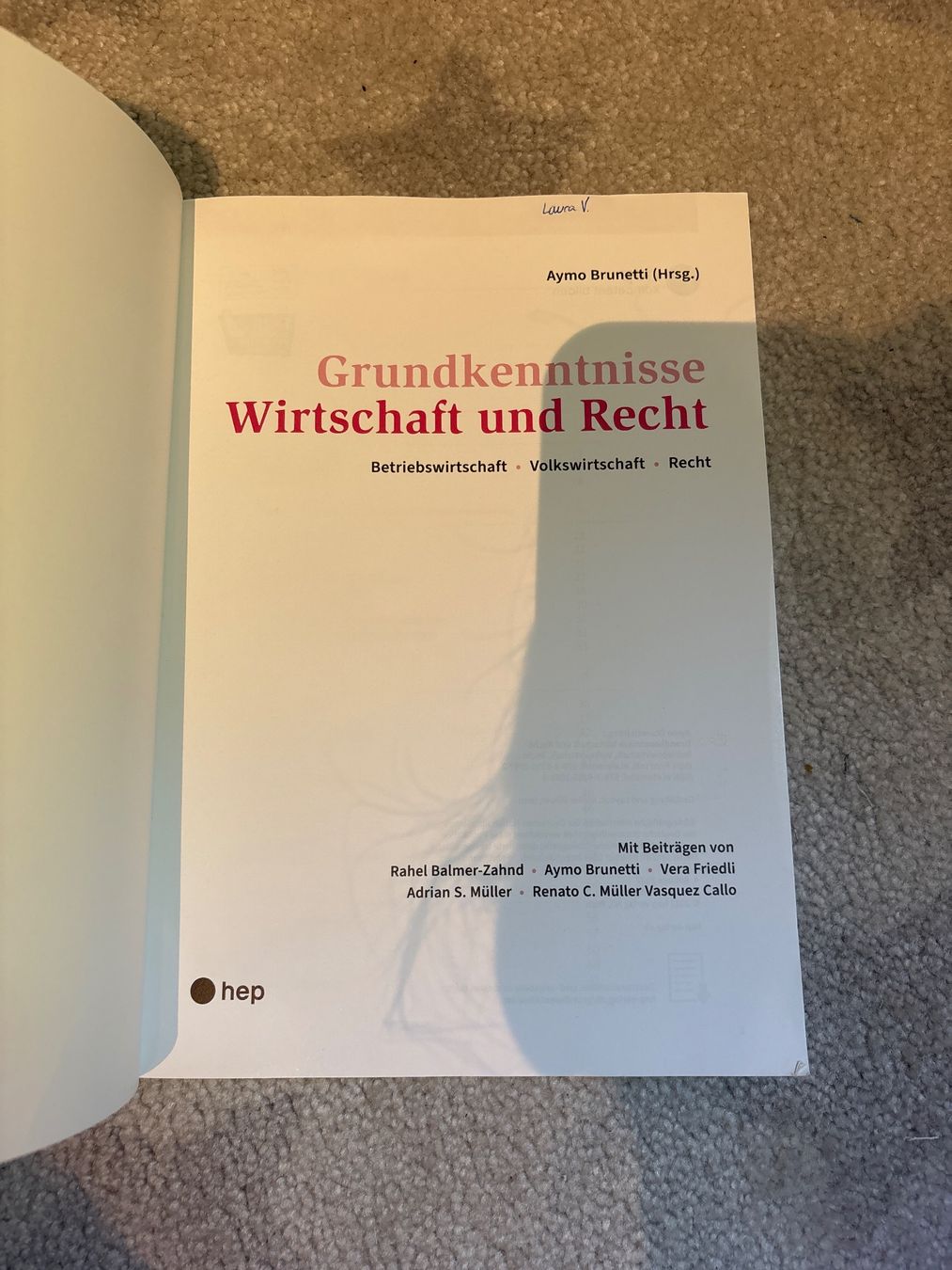 Bücher: Grundkenntnisse Wirtschaft und Recht – Gebraucht aus Grub SG von Vinciguerra 4