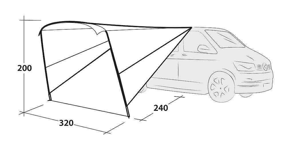 Outwell Verande & Tende da sole: Outwell - Touring Canopy - Busvorzelt – Usato da Münchenstein venduto da Nuedeli17 2