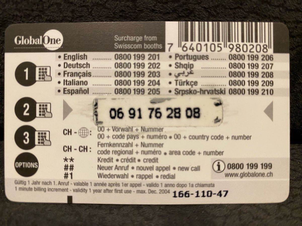 Telefon- & Taxkarten: Carte – Gebraucht aus Lausanne von babacard10 1