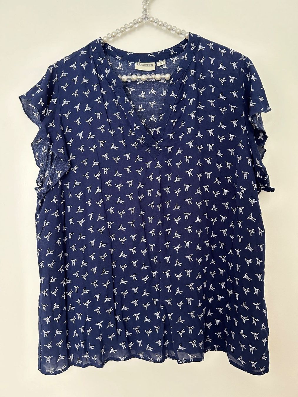 Blusen: Bluse bluemotion Gr. M 40/42 blau/weiss – Gebraucht aus Horn von Resvi