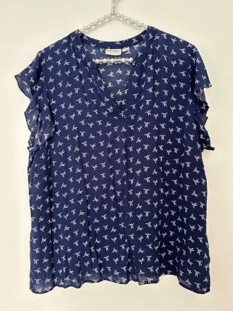 Bluse bluemotion Gr. M 40/42 blau/weiss