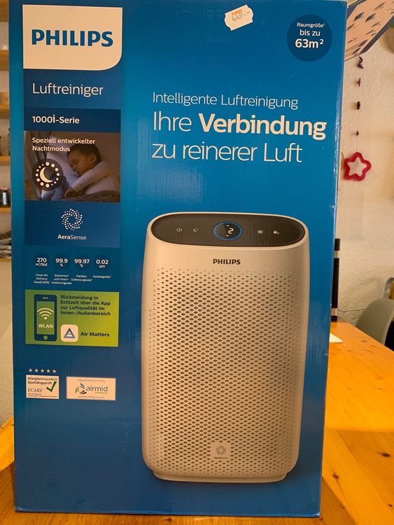 Purificateur D'Air Philips Series 800 - 22W, CADR 190 M³/h, Élimine 99,9% Des Virus & Allergènes - Silencieux, Mode Auto - 13