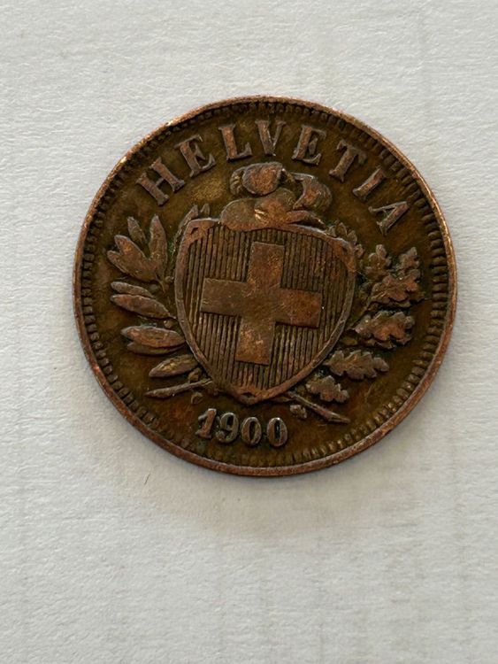 Tutti le monete: 1 mal 2 Rappen 1900 – Usato da herisau venduto da hb_gold 1