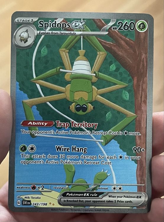 Spidops ex SAR Pokémon Karte (243/198) (Neu und originalverpackt) in ...