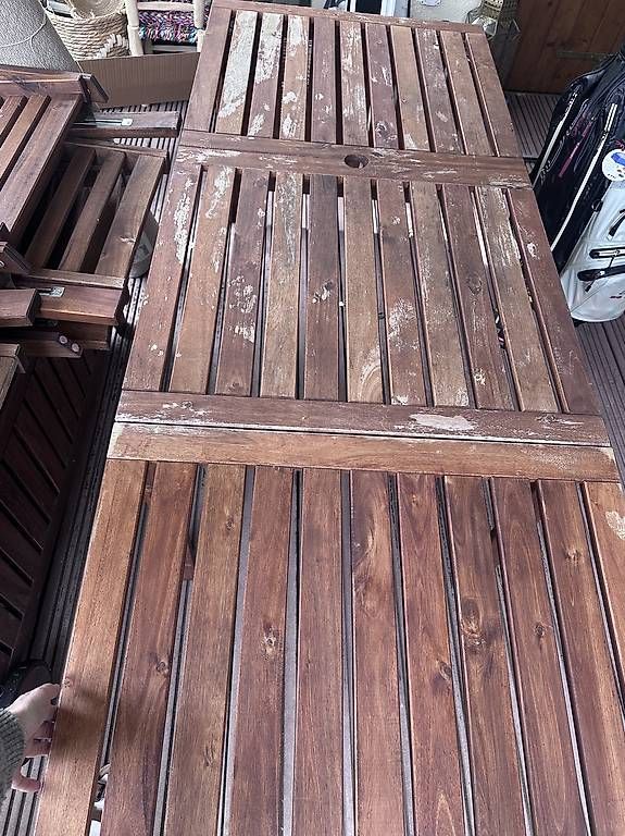 Set di tavolo e panche: Gartentisch mit Stühlen und Kissen – Usato da Wallisellen venduto da and_qq6d 2