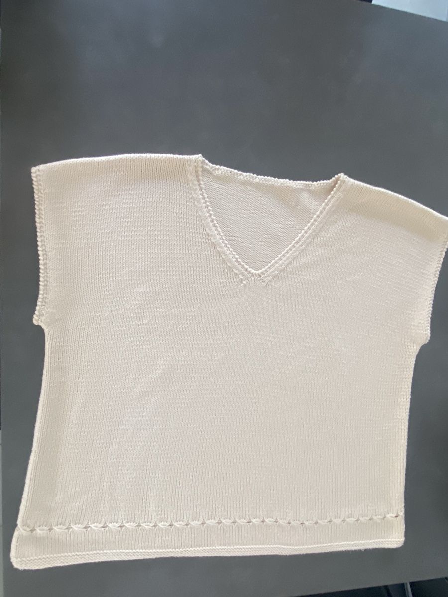 Pulls & Sweat-shirts: Pull tricot en coton fait main taille L – D'occasion à Granges VS par avm_mj7b