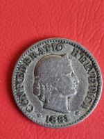 5 RAPPEN JAHR 1881 - SCHWEIZ