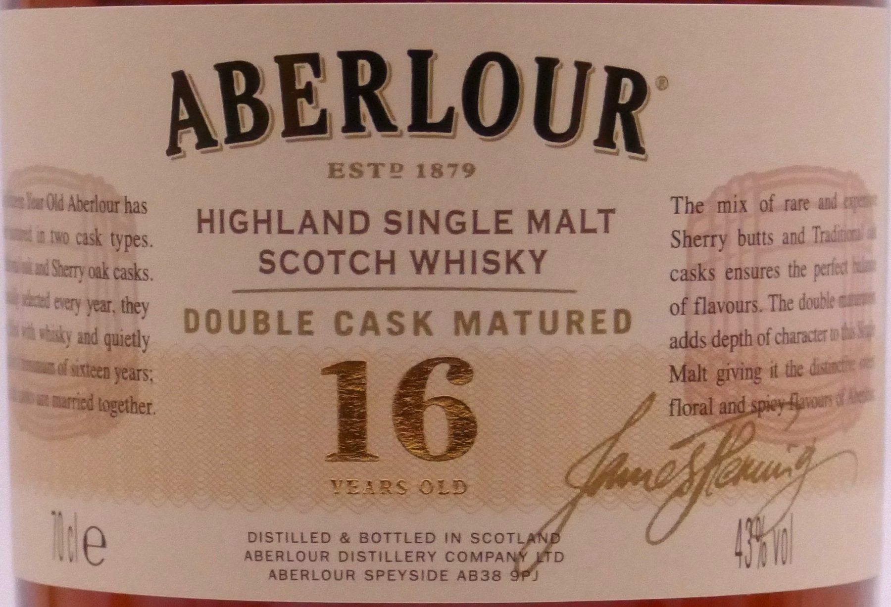 Aberlour Bevande alcoliche: Aberlour 16 Years Double Cask – Nuovo e nell'imballaggio originale da Hochdorf venduto da Sukram58 2
