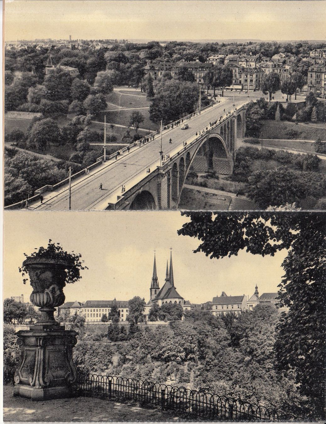Cartoline postali: Luxemburg Leporello 8 Karten ca. 1940 – Usato da Bürglen TG venduto da StampGraf 4